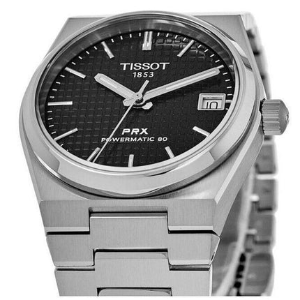 Tissot PRX T-Classic Powermatic 80 sort skive automatisk T137.207.11.051.00 100M unisex ur