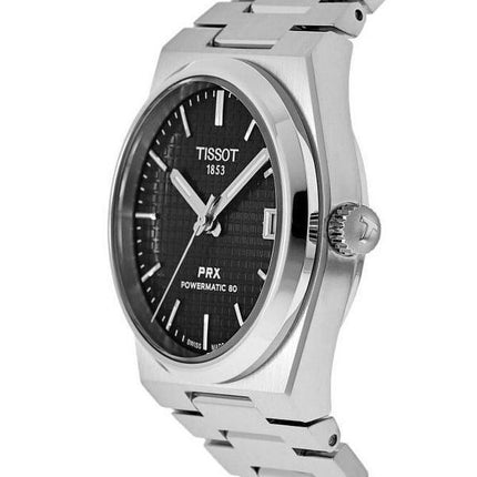 Tissot PRX T-Classic Powermatic 80 sort skive automatisk T137.207.11.051.00 100M unisex ur