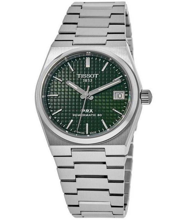 Tissot PRX T-Classic Powermatic 80 grøn urskive automatisk T137.207.11.091.00 100M unisex ur