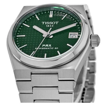 Tissot PRX T-Classic Powermatic 80 grøn urskive automatisk T137.207.11.091.00 100M unisex ur