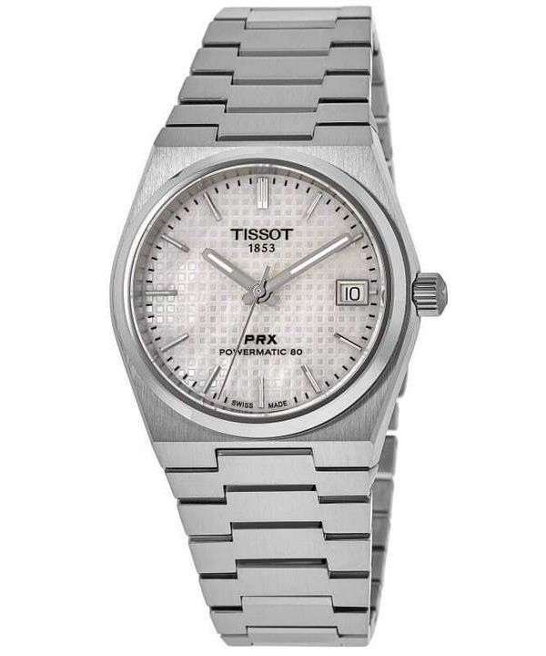 Tissot PRX T-Classic Powermatic 80 hvid perlemorskive automatisk T137.207.11.111.00 100M unisex ur