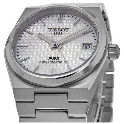 Tissot PRX T-Classic Powermatic 80 hvid perlemorskive automatisk T137.207.11.111.00 100M unisex ur