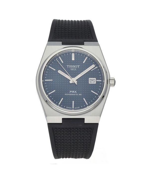 Tissot PRX T-Classic Powermatic 80 gummirem Blue Dial Automatisk T137.407.17.041.00 100M herreur