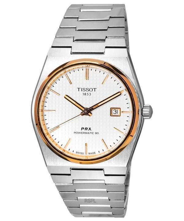 Tissot PRX T-Classic Powermatic 80 sølvskive T137.407.21.031.00 T1374072103100 100M herreur