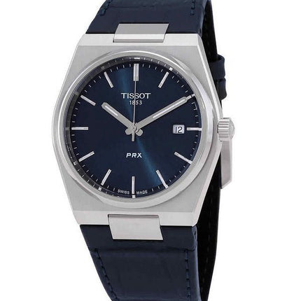 Tissot T-Classic PRX læderrem Blue Dial Quartz T137.410.16.041.00 100M herreur