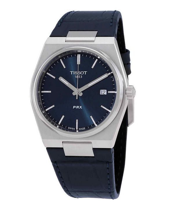 Tissot T-Classic PRX læderrem Blue Dial Quartz T137.410.16.041.00 100M herreur