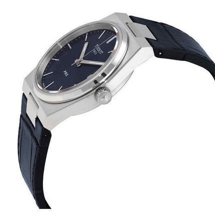 Tissot T-Classic PRX læderrem Blue Dial Quartz T137.410.16.041.00 100M herreur