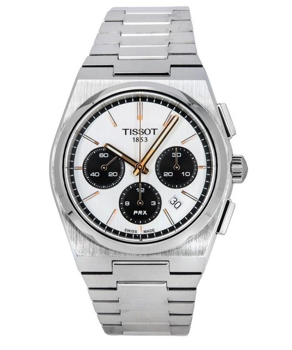 Tissot T-Classic PRX Chronograph White Dial Automatisk T137.427.11.011.00 100M herreur