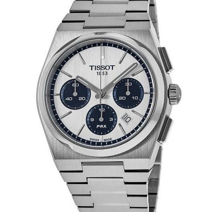 Tissot PRX T-Classic Chronograph White Dial Automatisk T137.427.11.011.01 100M herreur