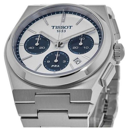 Tissot PRX T-Classic Chronograph White Dial Automatisk T137.427.11.011.01 100M herreur