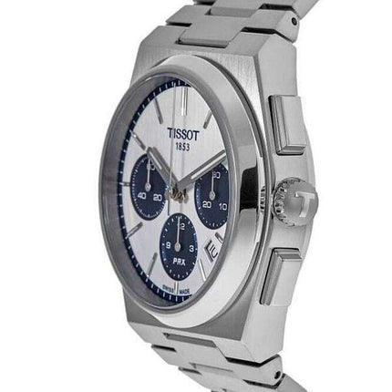 Tissot PRX T-Classic Chronograph White Dial Automatisk T137.427.11.011.01 100M herreur