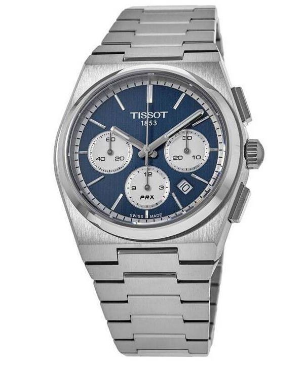 Tissot PRX T-Classic Chronograph Blue Dial Automatisk T137.427.11.041.00 100M herreur