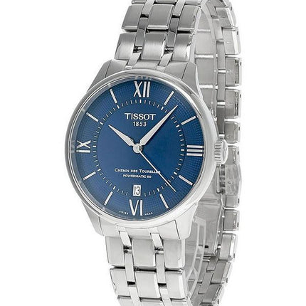 Tissot T-Classic Chemin Des Tourelles Powermatic 80 blå skive automatisk T139.807.11.048.00 Unisex ur