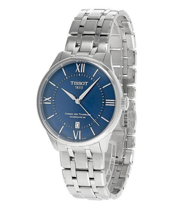 Tissot T-Classic Chemin Des Tourelles Powermatic 80 blå skive automatisk T139.807.11.048.00 Unisex ur