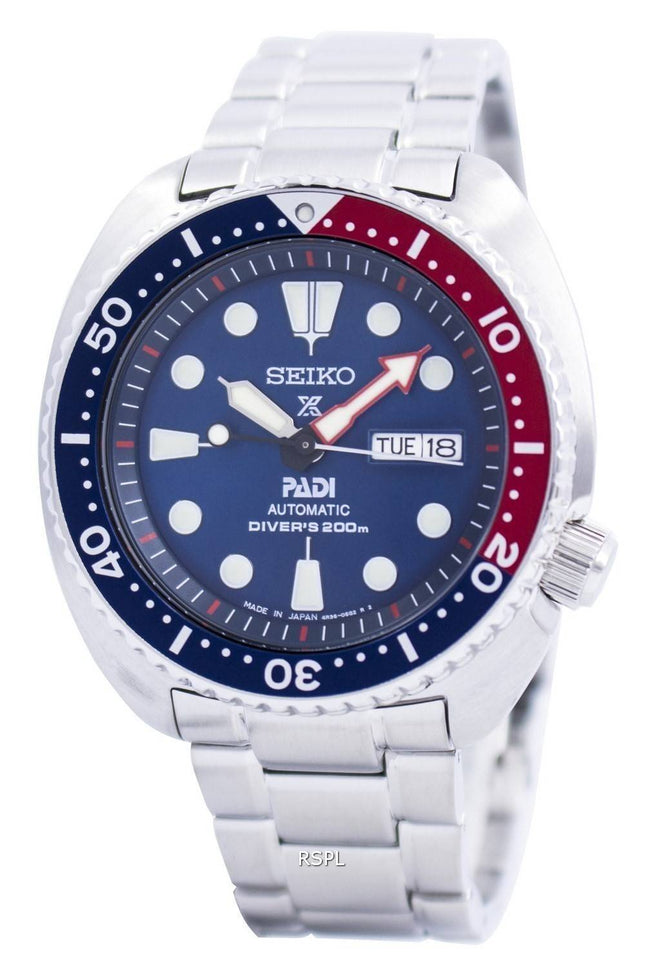 Renoveret Seiko Prospex PADI Automatic Diver&#39,s Japan Made SRPA21 SRPA21J1 SRPA21J 200M Herreur