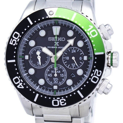 Renoveret Seiko Prospex Diver&#39,s Solar Chronograph SSC615 SSC615P1 SSC615P 200M Herreur