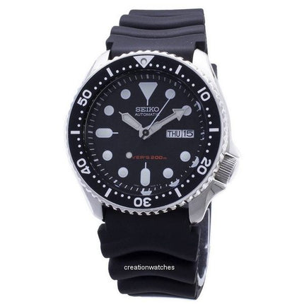 Renoveret Seiko gummirem Black Dial Automatisk dykker SKX007K1 200M herreur