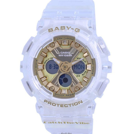 Renoveret Casio Baby-G Specialfarve Analog Digital Resin-rem Guldskive Quartz BA-130CVG-7A 100M dameur