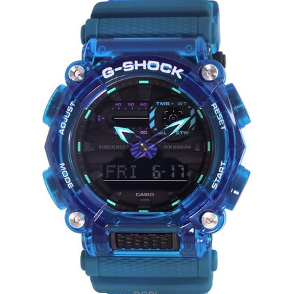 Renoveret Casio G-Shock Analog Digital Resin Rem Black Dial Quartz GA-900SKL-2A 200M herreur