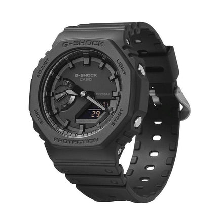 Renoveret Casio G-Shock Analog Digital Resin Rem Black Dial Quartz GA-2100-1A1 200M herreur