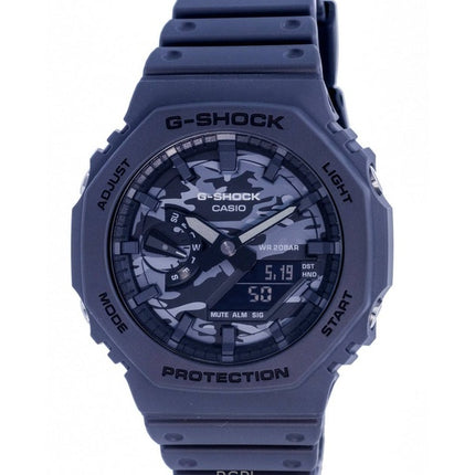 Renoveret Casio G-Shock Analog Digital Resin Rem Multicolor Urskive Quartz GA-2100CA-8A 200M herreur