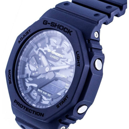 Renoveret Casio G-Shock Analog Digital Resin Rem Multicolor Urskive Quartz GA-2100CA-8A 200M herreur