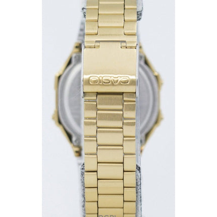 Renoveret Casio Digital Gold Tone rustfrit stål A168WG-9WDF unisex ur