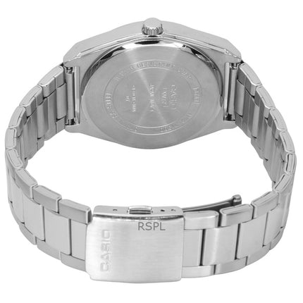 Renoveret Casio Standard Analog rustfrit stål hvid skive Quartz MTP-M300D-7A herreur