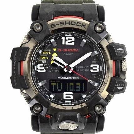 Renoveret Casio G-Shock Mudmaster Analog Digital Resin Rem Black Dial Solar GWG-2000-1A3 200M herreur