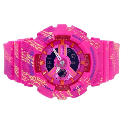 Renoveret Casio Baby-G Analog Digital Resin Rem Multicolor Urskive Quartz BA-110TX-4A 100M dameur