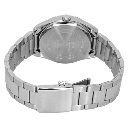 Renoveret Casio Standard Analog rustfrit stål hvid skive Quartz MTP-1302D-7B herreure