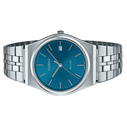 Renoveret Casio Standard Analog rustfrit stål Blue Dial Quartz MTP-B145D-2A2 herreur