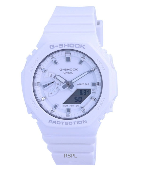 Renoveret Casio G-Shock Analog Digital Resin Rem White Dial Quartz GMA-S2100-7A 200M dameur