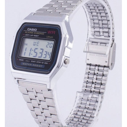 Renoveret Casio Digital Stainless Steel Quartz A159WA-N1DF herreur