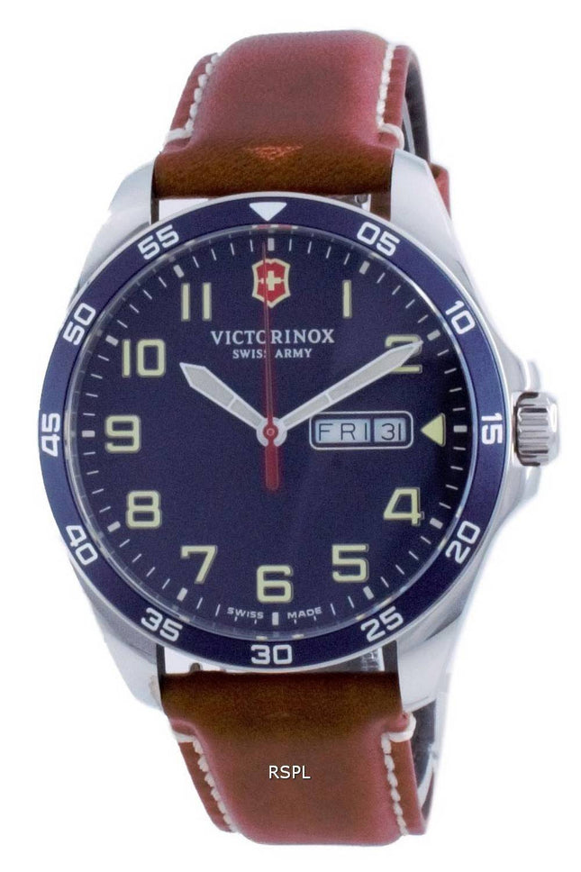 Victorinox Fieldforce Blue Dial rustfrit stål kvarts 241848 100M Herreur