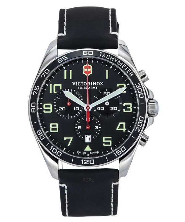 Victorinox Swiss Army Fieldforce Chronograph Black Dial Quartz 241852 100M herreur