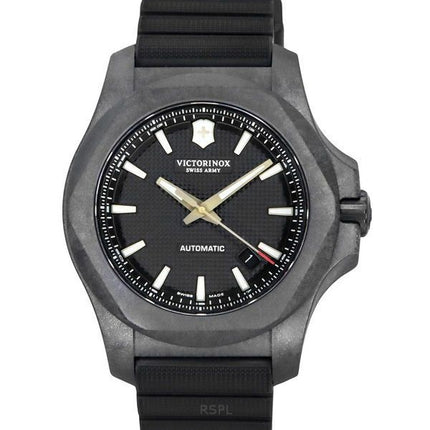 Victorinox Swiss Army INOX Carbon Black Dial Automatisk dykkers 241866.1 200M herreur med gavesæt