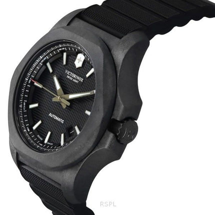 Victorinox Swiss Army INOX Carbon Black Dial Automatisk dykkers 241866.1 200M herreur med gavesæt