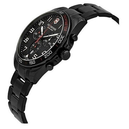 Victorinox Swiss Army FieldForce Sport Chronograph Rustfrit stål Black Dial Quartz 241890 100M herreur