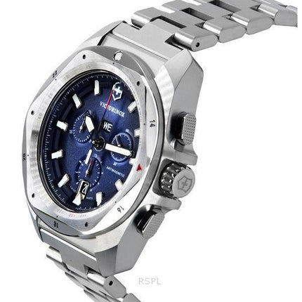 Victorinox Swiss Army INOX Chronograph Rustfrit Stål Blue Dial Quartz Diver&#39,s 241985 200M herreur