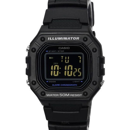 Casio Standard Digital Resin Rem Black Dial Quartz W-218H-1B herreur