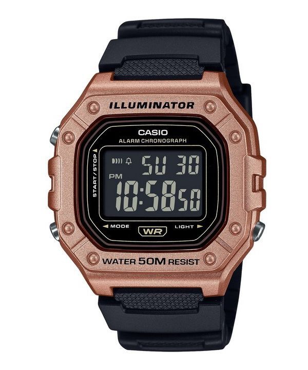 Casio Standard Digital Resin Rem Quartz W-218HM-5BV herreur