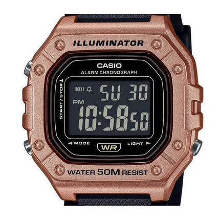 Casio Standard Digital Resin Rem Quartz W-218HM-5BV herreur