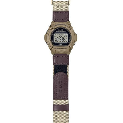 Casio Standard Brun digital stofrem Quartz W-219HB-5AV herreur