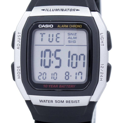 Casio ungdom Digital Alarm Chrono Illuminator W-96H-1AVDF W-96H-1AV Herreur