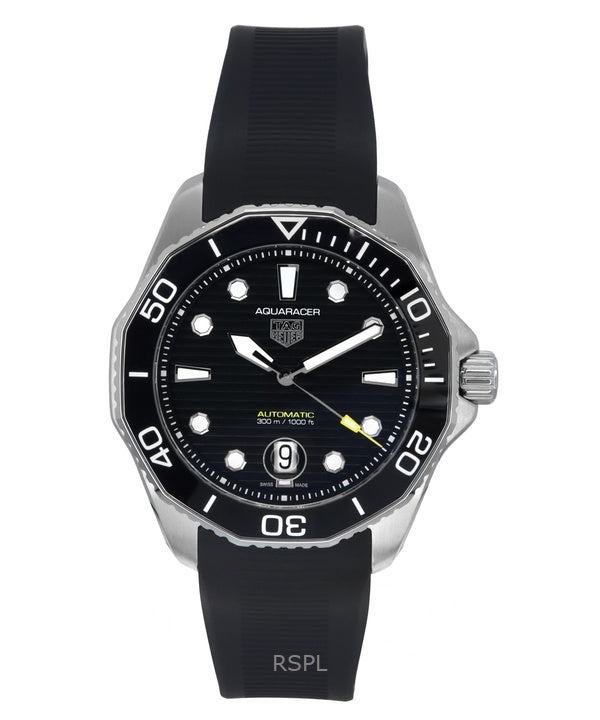 Tag Heuer Aquaracer Professional Date Gummi rem Sort Urskive Automatisk dykker WBP201A.FT6197 300M herreur