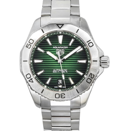 Tag Heuer Aquaracer Professional Date Sunray Børstet Grøn Urskive Automatisk dykker WBP2115.BA0627 200M herreur