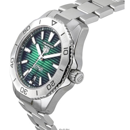 Tag Heuer Aquaracer Professional Date Sunray Børstet Grøn Urskive Automatisk dykker WBP2115.BA0627 200M herreur