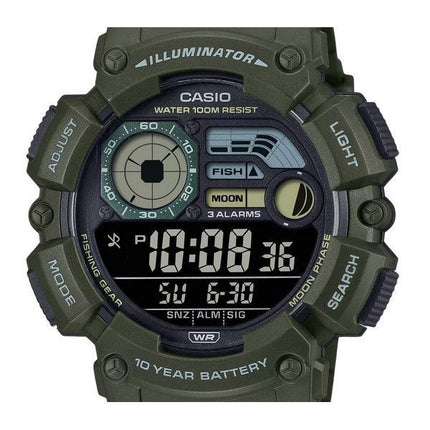 Casio Digital Resin Rem Quartz WS-1500H-3BV 100M herreur