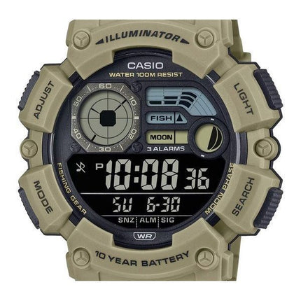 Casio Digital Resin Rem Quartz WS-1500H-5BV 100M herreur